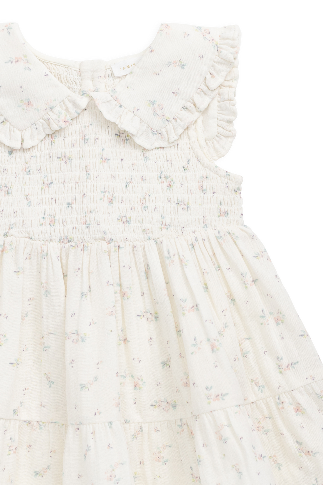 Organic Cotton Muslin Christabel Dress - Solange Snow Childrens Dress from Jamie Kay Australia