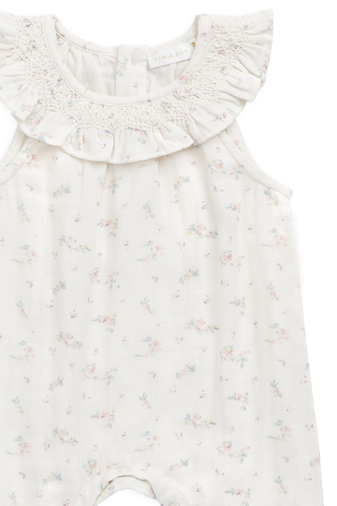 Organic Cotton Muslin Kodi Playsuit - Solange Snow Childrens Playsuit from Jamie Kay Australia
