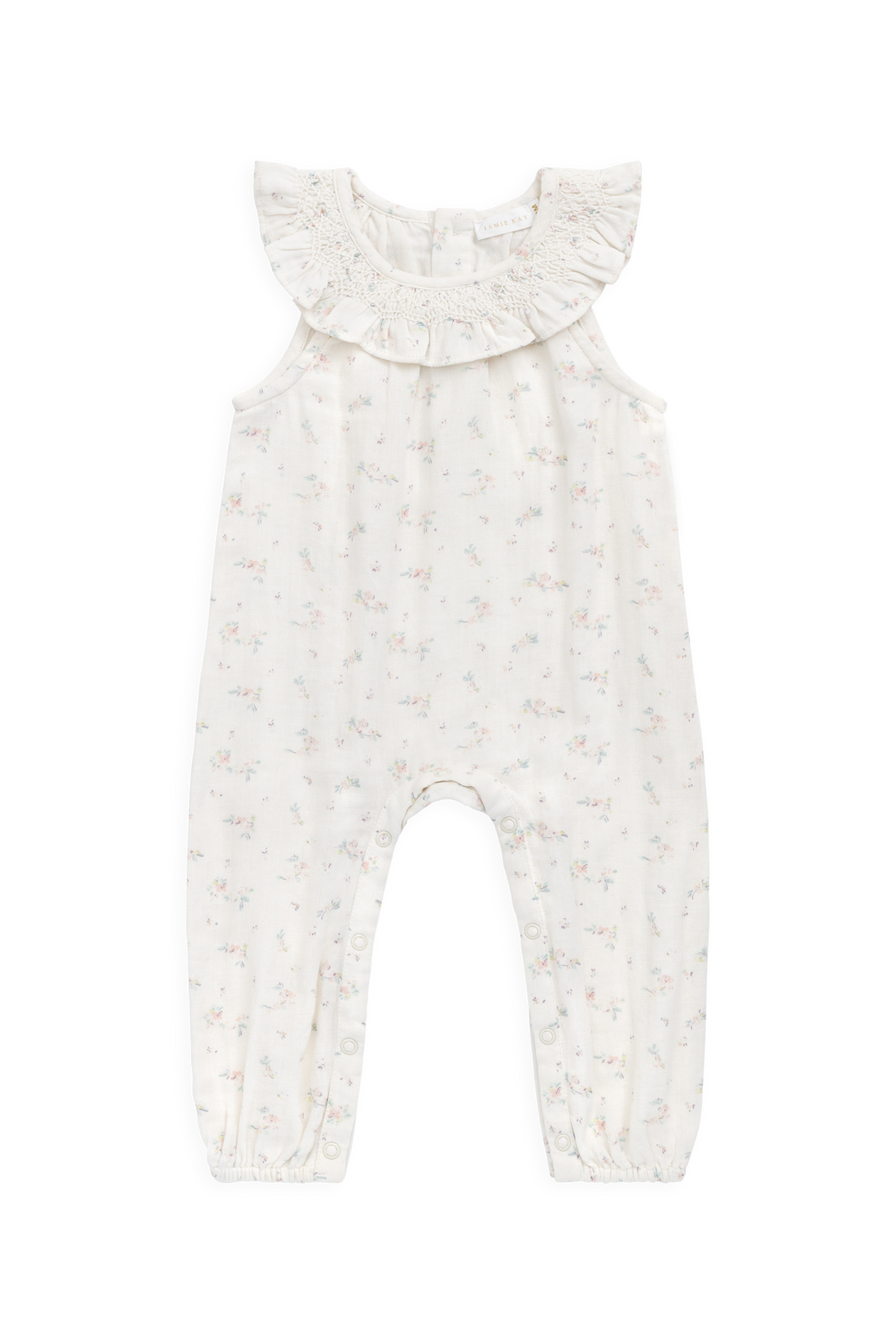 Organic Cotton Muslin Kodi Playsuit - Solange Snow Childrens Playsuit from Jamie Kay Australia
