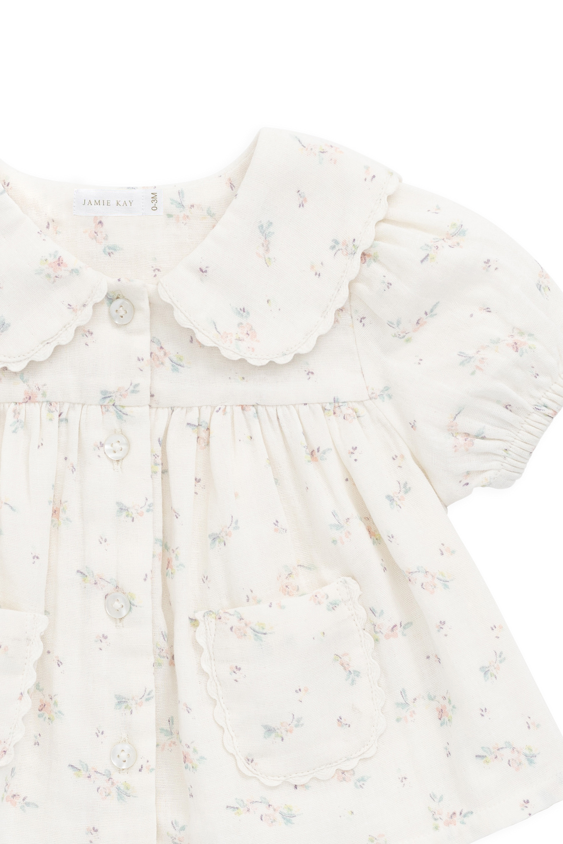 Organic Cotton Muslin Kodi Top - Solange Snow Childrens Top from Jamie Kay Australia