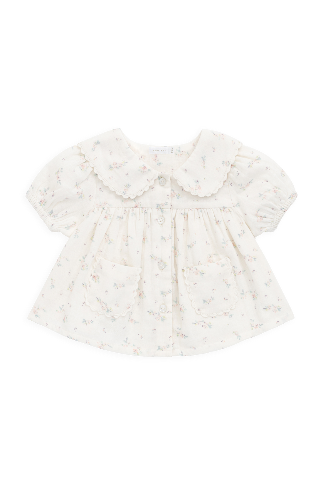 Organic Cotton Muslin Kodi Top - Solange Snow Childrens Top from Jamie Kay Australia