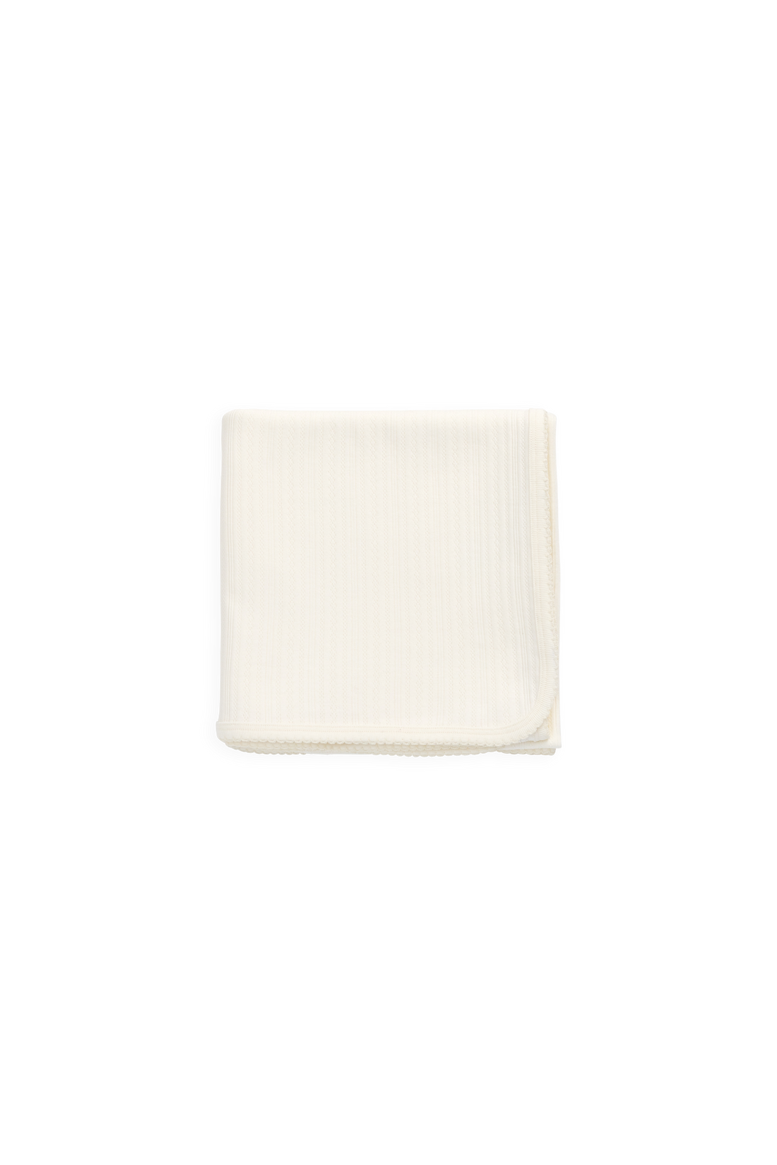 Organic Cotton Pointelle Murphy Wrap - Parchment Childrens Blanket from Jamie Kay Australia
