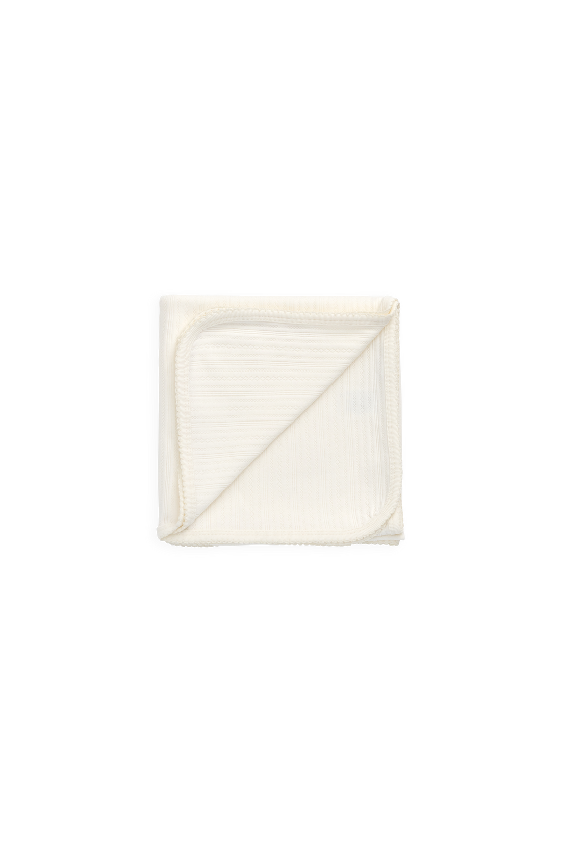 Organic Cotton Pointelle Murphy Wrap - Parchment Childrens Blanket from Jamie Kay Australia