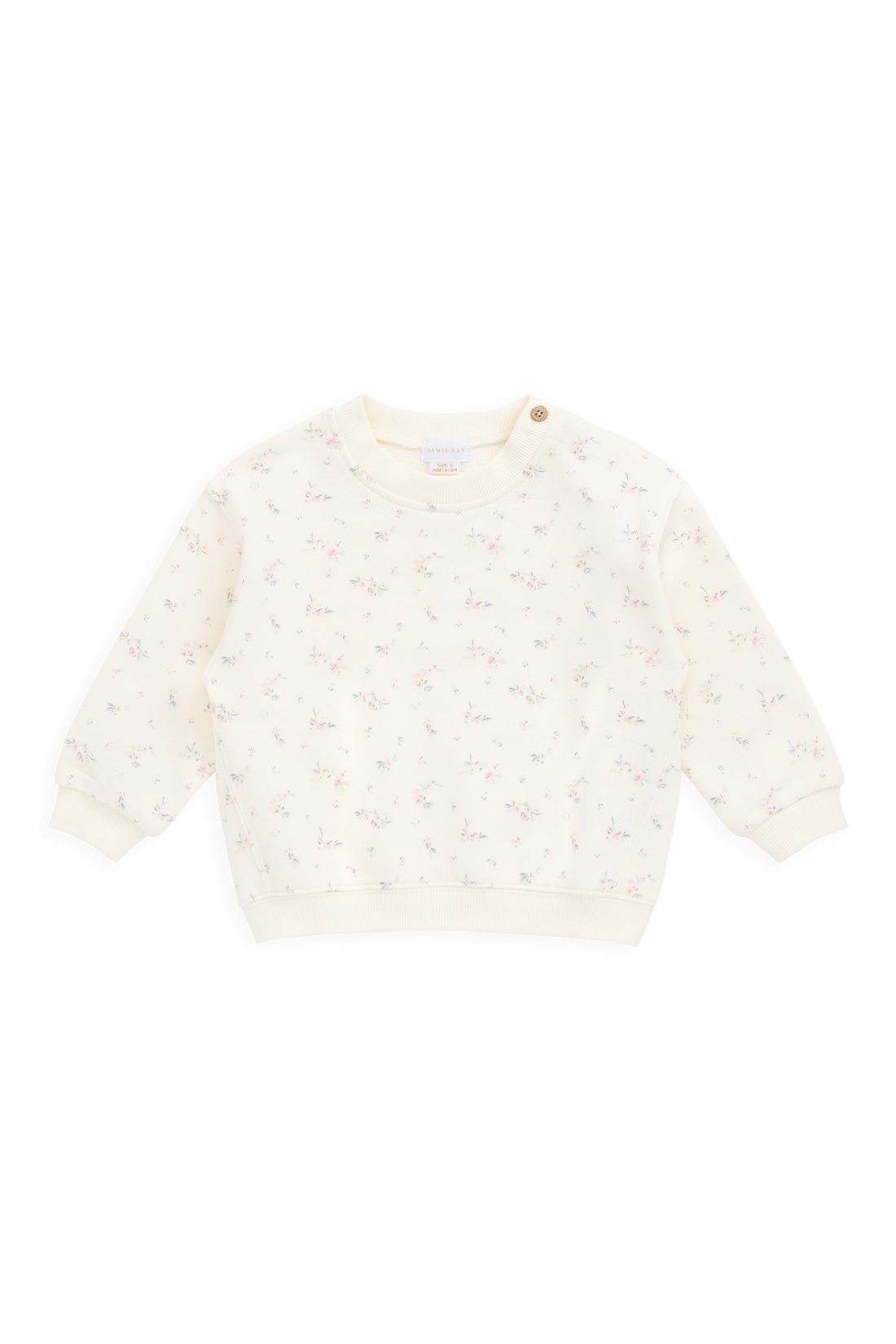 Organic Cotton Rhea Sweatshirt - Solange Snow Childrens Sweatshirt from Jamie Kay Australia
