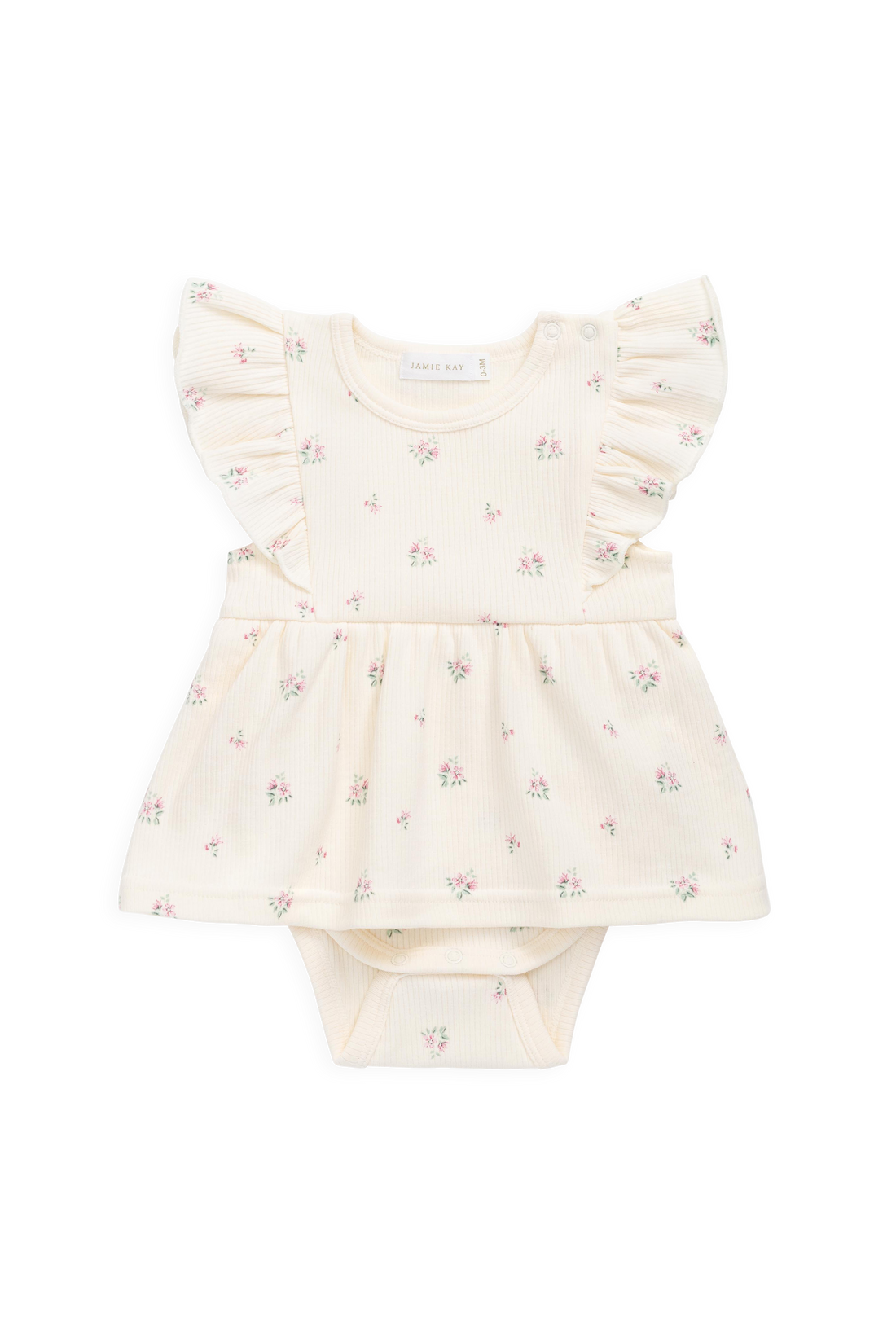 Organic Cotton Rib Elianna Playsuit - Emma Whisper Childrens Playsuit from Jamie Kay Australia