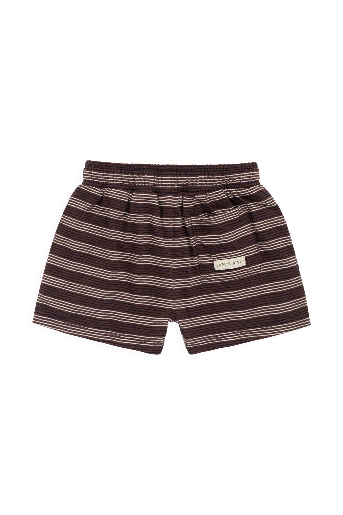 Slub Cotton Iver Short - Regal Stripe Childrens Shorts from Jamie Kay Australia