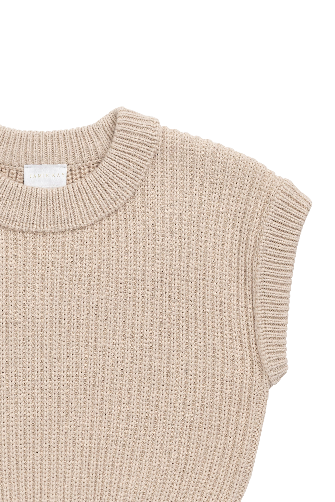 Virgil Knit Vest - Sand Childrens Vest from Jamie Kay Australia