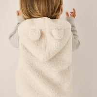 Neve Sherpa Vest - Natural Childrens Vest from Jamie Kay Australia