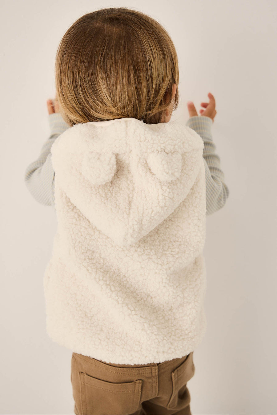 Neve Sherpa Vest - Natural Childrens Vest from Jamie Kay Australia