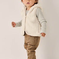 Neve Sherpa Vest - Natural Childrens Vest from Jamie Kay Australia