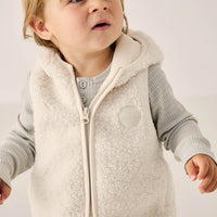 Neve Sherpa Vest - Natural Childrens Vest from Jamie Kay Australia