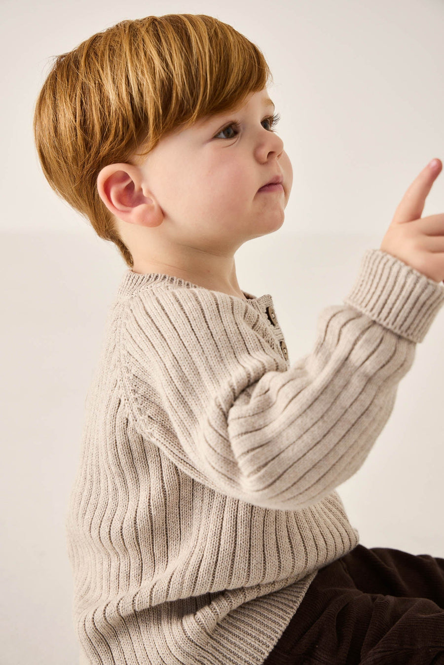 Xander Jumper - Sand Marle Childrens Jumper from Jamie Kay Australia