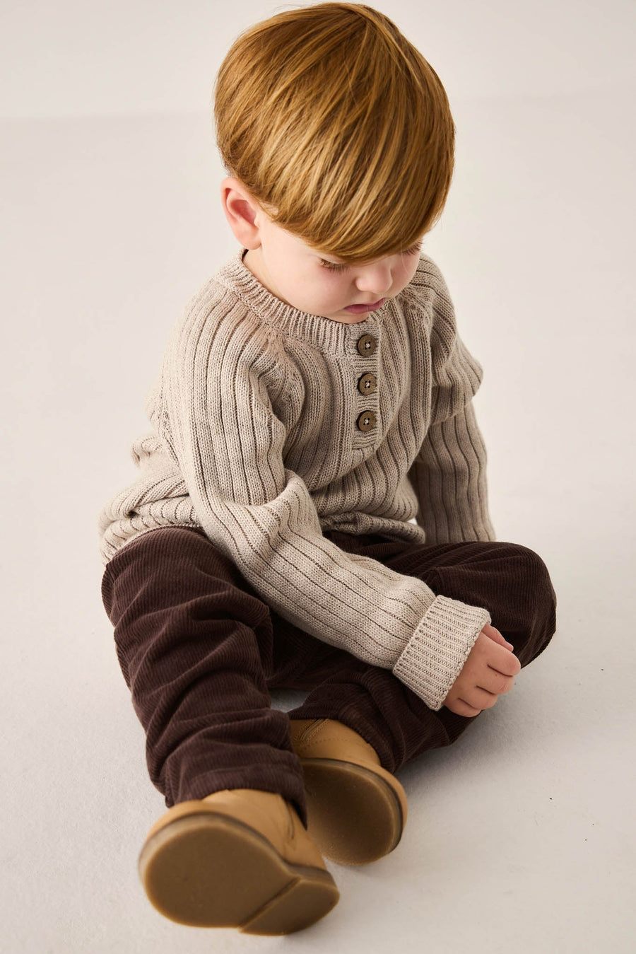 Xander Jumper - Sand Marle Childrens Jumper from Jamie Kay Australia