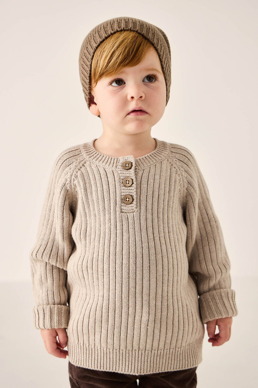 Xander Jumper - Sand Marle Childrens Jumper from Jamie Kay Australia