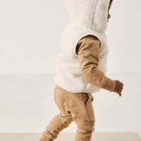 Neve Sherpa Vest - Natural Childrens Vest from Jamie Kay Australia