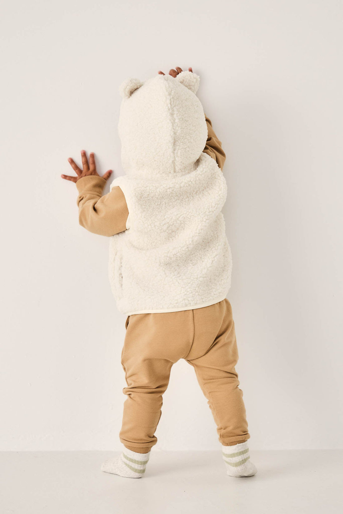 Neve Sherpa Vest - Natural Childrens Vest from Jamie Kay Australia