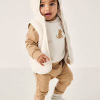 Neve Sherpa Vest - Natural Childrens Vest from Jamie Kay Australia