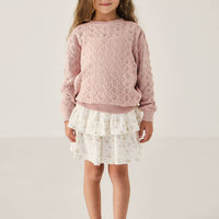 Mila Jumper - Shell Pink Childrens Jumper from Jamie Kay Australia