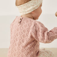 Mila Jumper - Shell Pink Childrens Jumper from Jamie Kay Australia