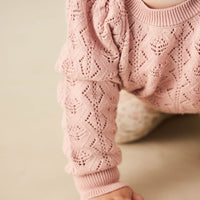 Mila Jumper - Shell Pink Childrens Jumper from Jamie Kay Australia