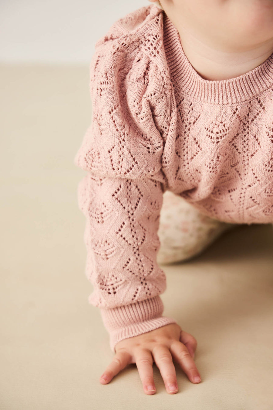 Mila Jumper - Shell Pink Childrens Jumper from Jamie Kay Australia