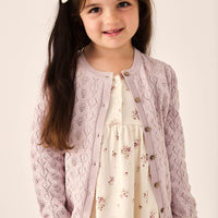 Organic Cotton Sienna Dress - Lauren Floral Tofu Childrens Dress from Jamie Kay Australia