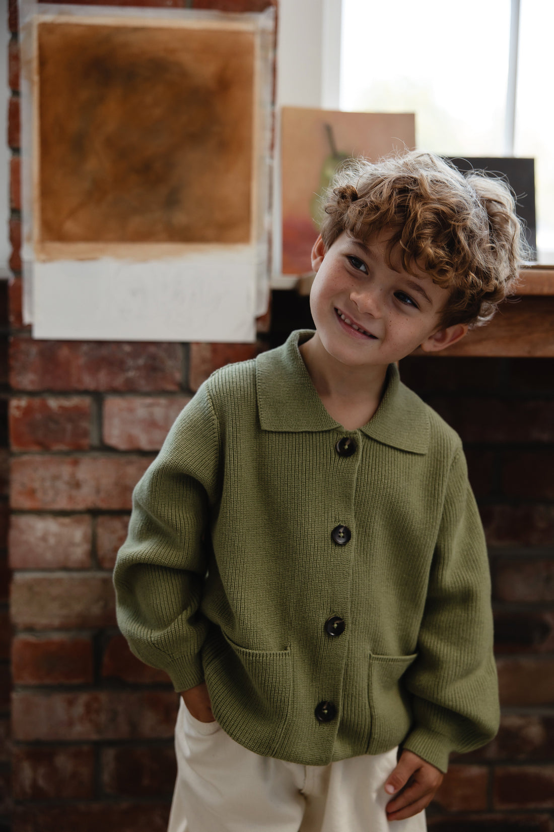 Hendrick Knit Jacket - Backyard Childrens Jacket from Jamie Kay Australia