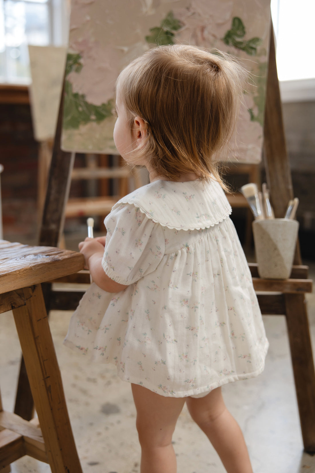 Organic Cotton Muslin Kodi Top - Solange Snow Childrens Top from Jamie Kay Australia