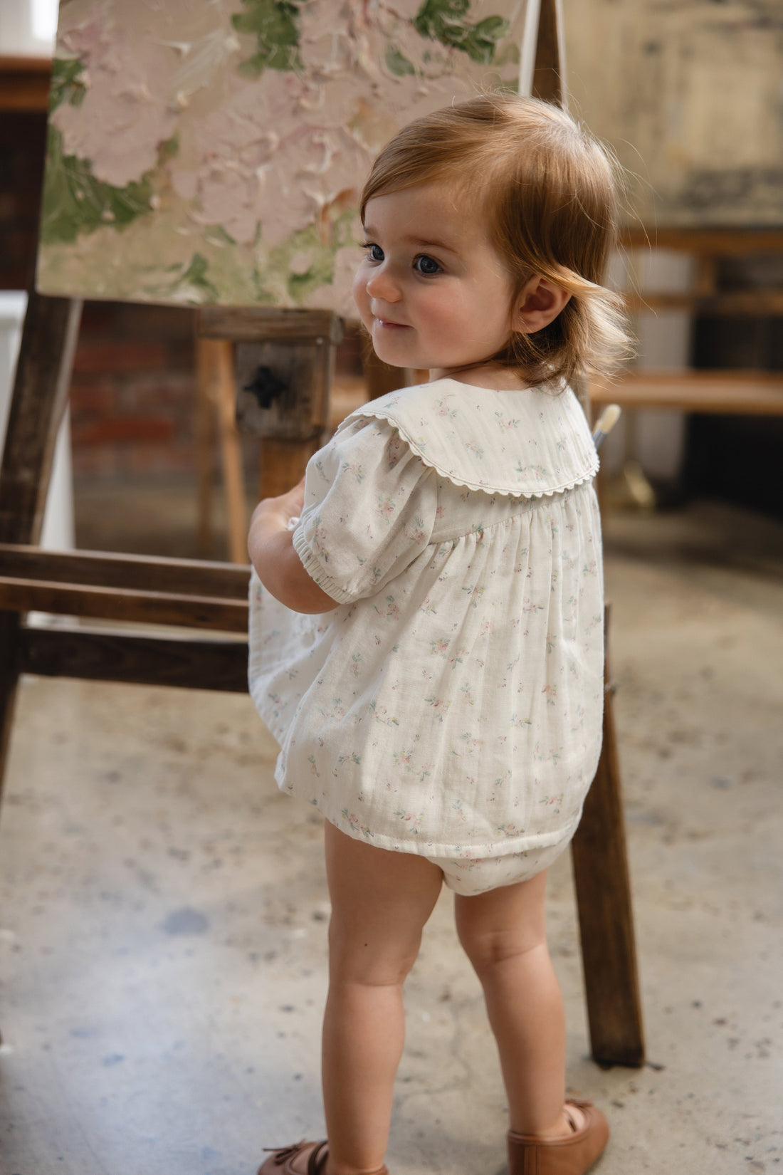 Organic Cotton Muslin Kodi Top - Solange Snow Childrens Top from Jamie Kay Australia