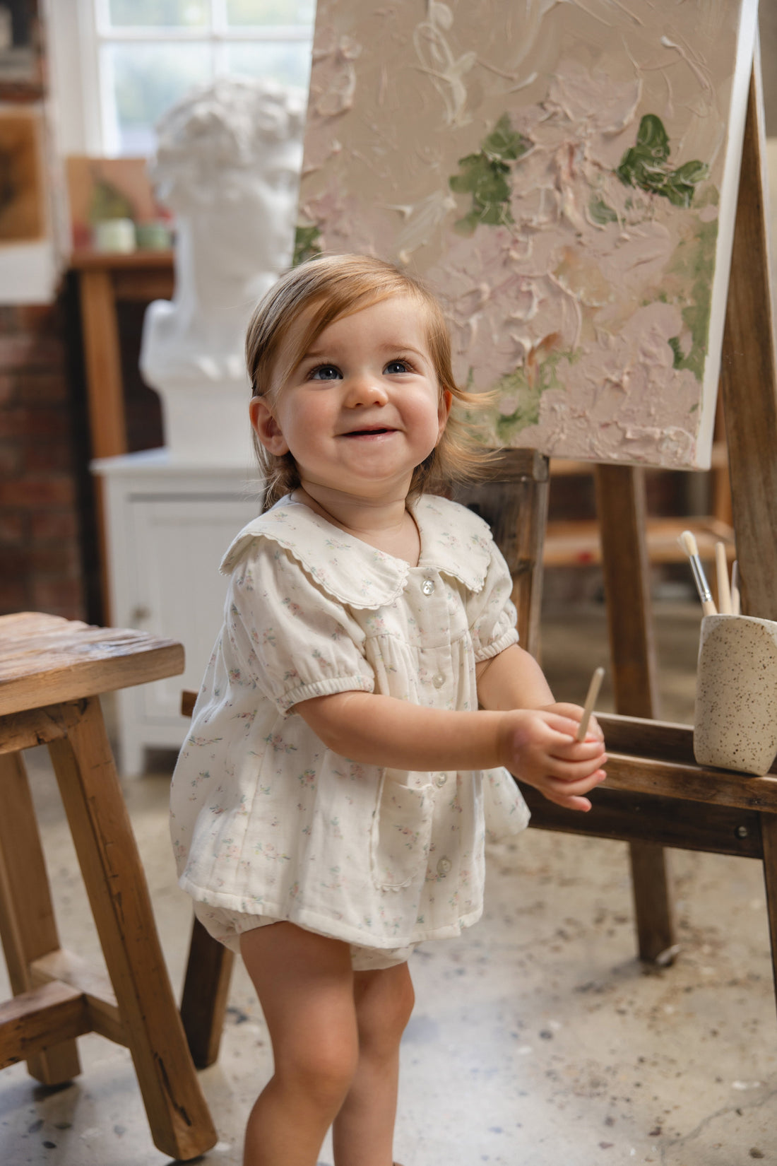 Organic Cotton Muslin Kodi Top - Solange Snow Childrens Top from Jamie Kay Australia