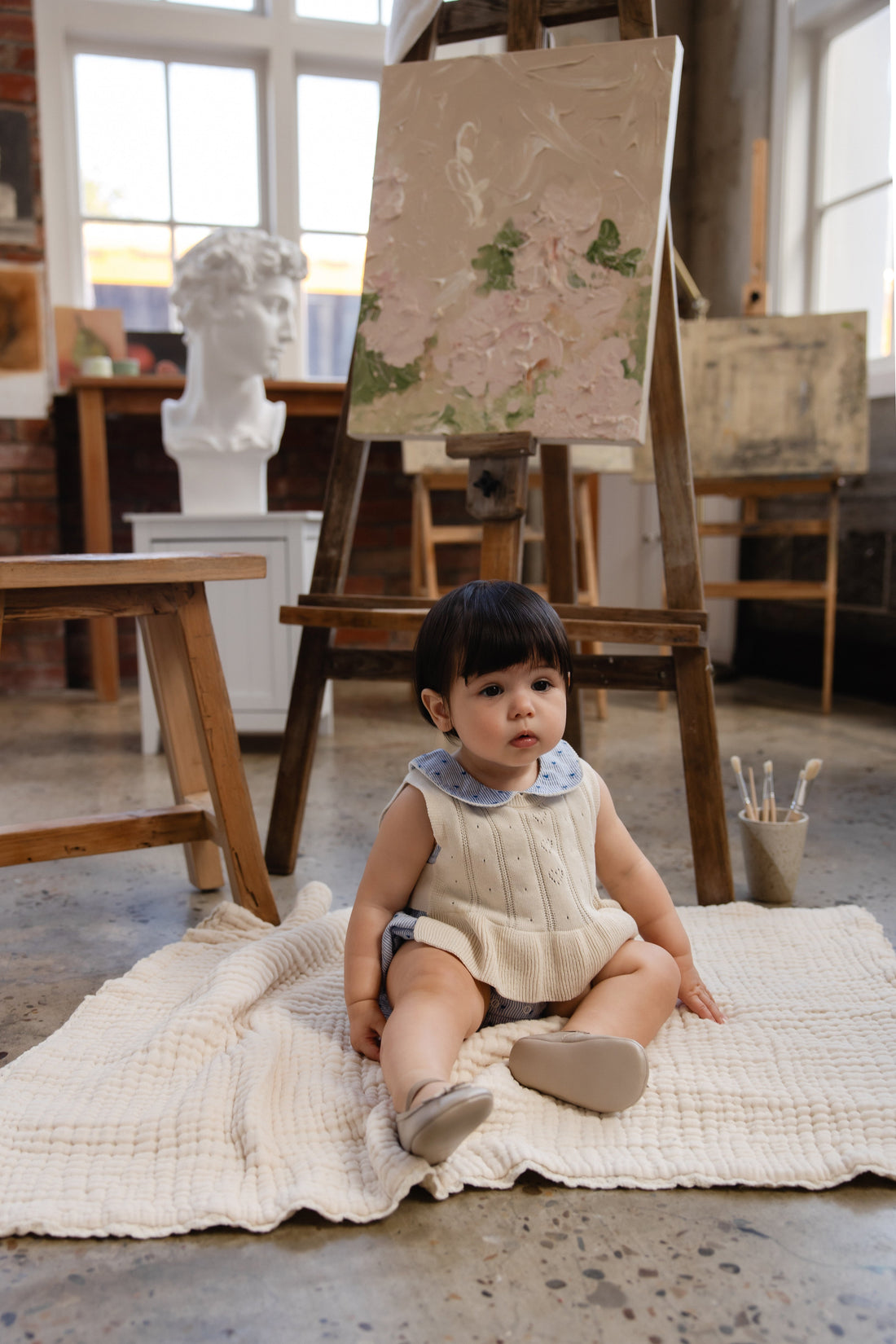 Antonia Top - Vanilla Childrens Top from Jamie Kay Australia