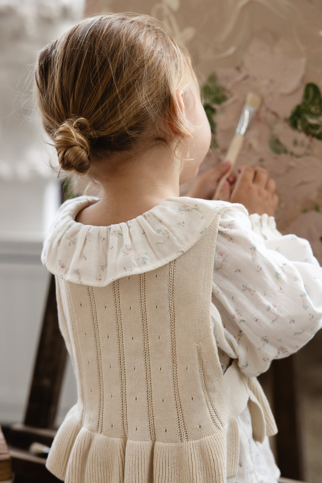 Antonia Top - Vanilla Childrens Top from Jamie Kay Australia