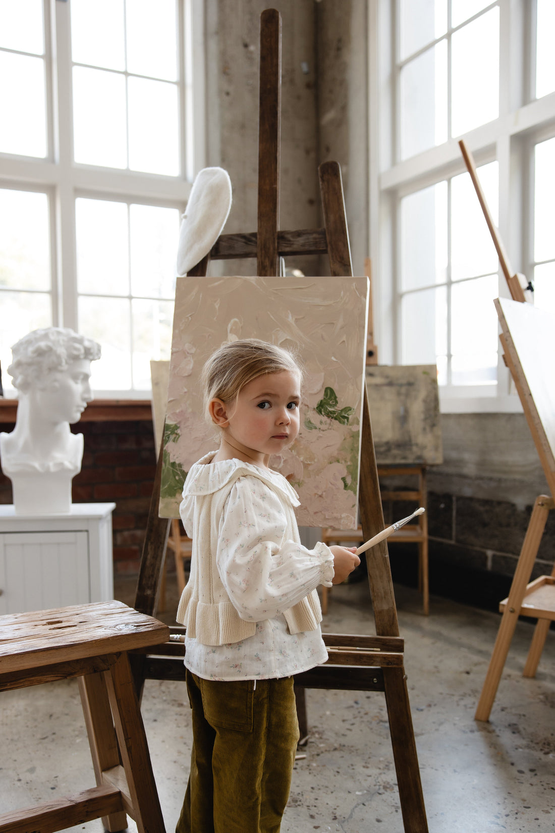 Antonia Top - Vanilla Childrens Top from Jamie Kay Australia