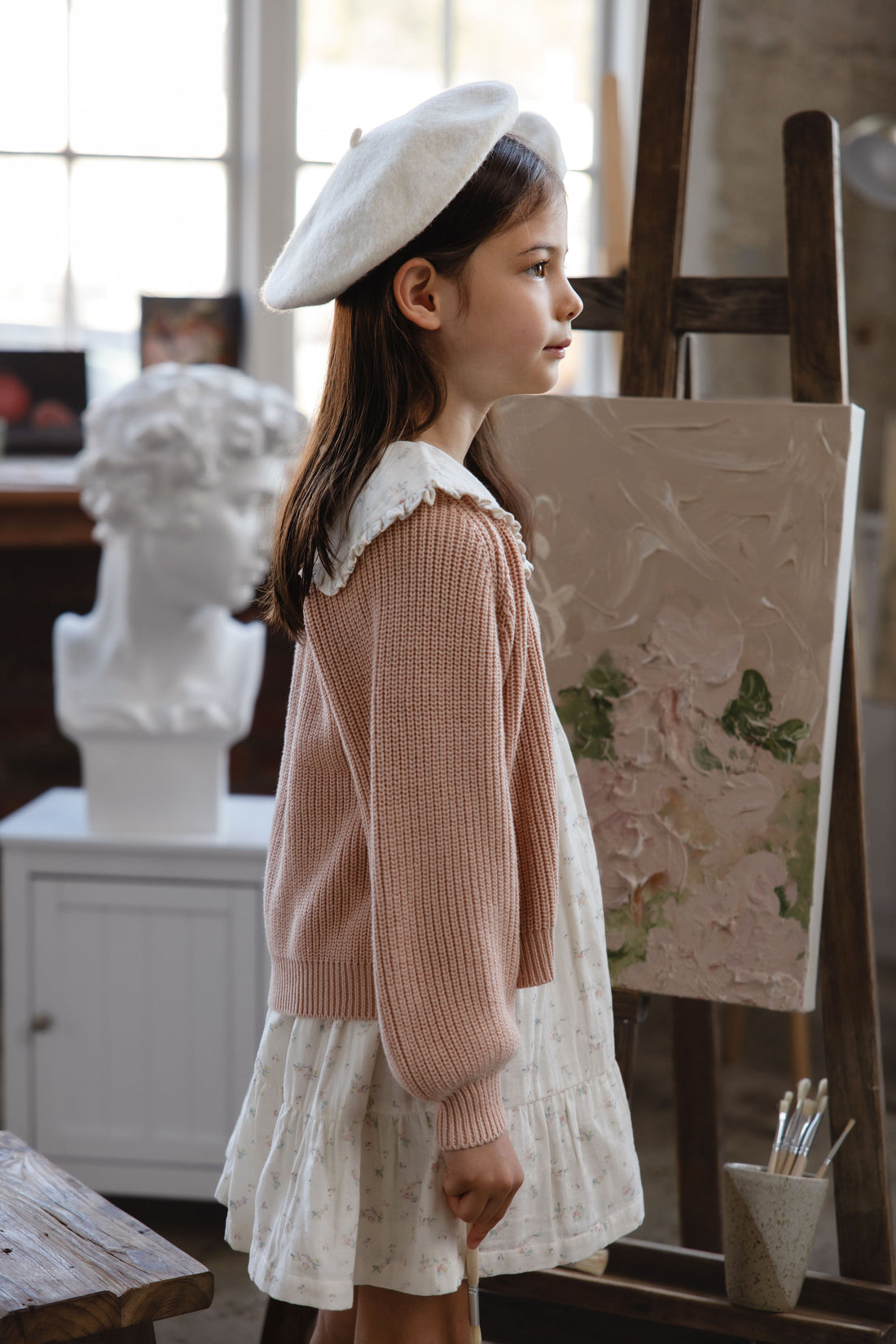 Paloma Cardigan - Rose Mist Childrens Cardigan from Jamie Kay Australia