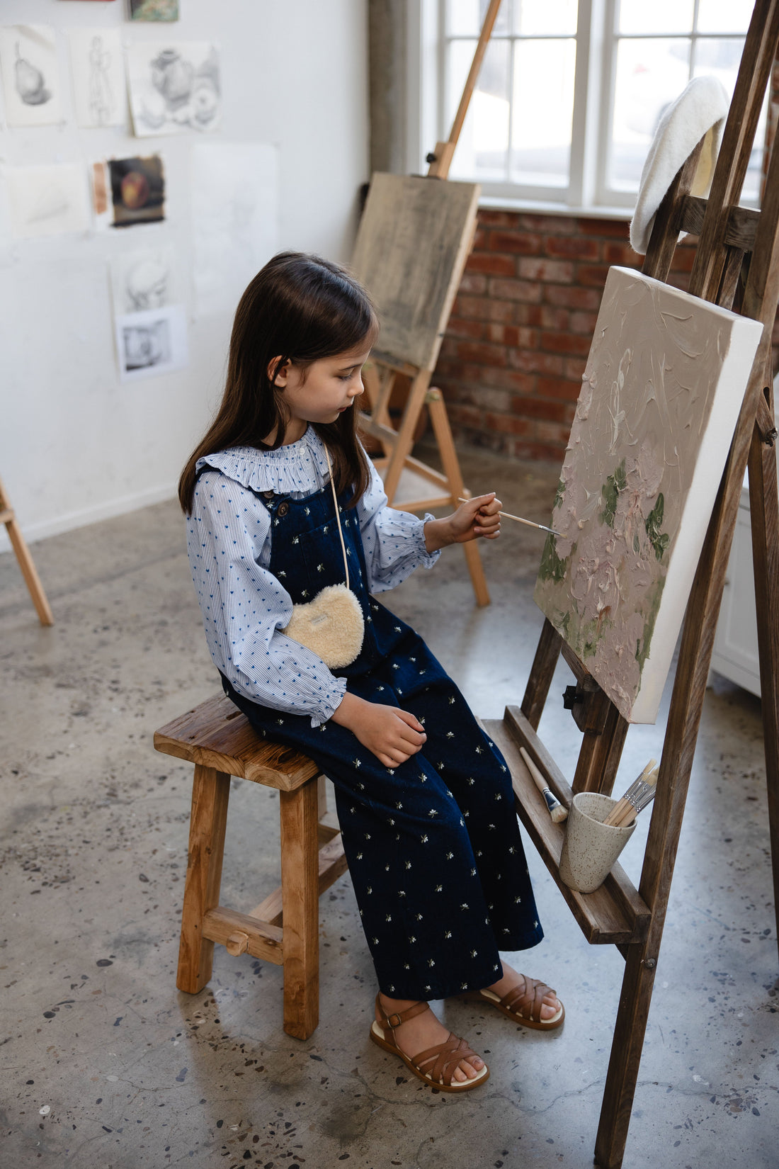 Dorian Overall - Lisa Indigo Childrens Overall from Jamie Kay Australia