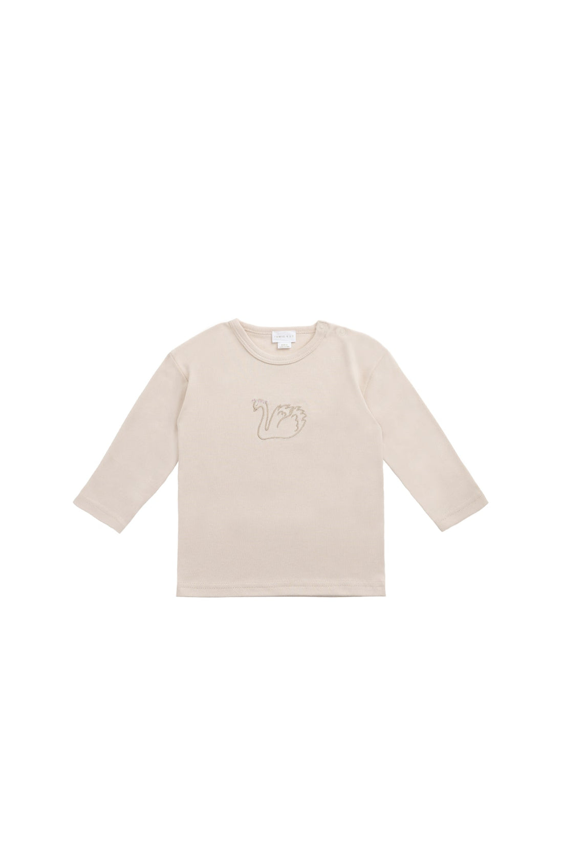 Pima Cotton Arnold Long Sleeve Top - Misty Pink Childrens Top from Jamie Kay Australia