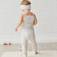 Organic Cotton Legging - Posy Floral Childrens Legging from Jamie Kay Australia