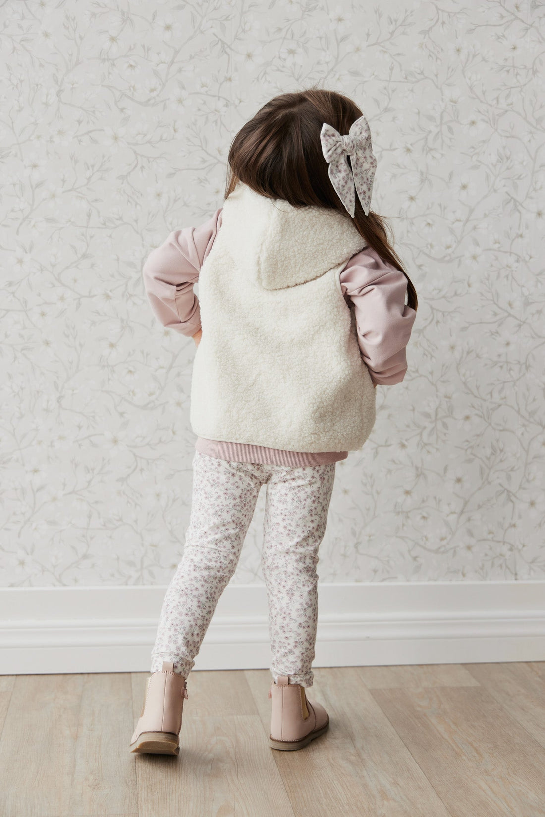 Organic Cotton Legging - Posy Floral Childrens Legging from Jamie Kay Australia