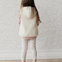 Kai Recycled Polyester Sherpa Vest - Natural Childrens Vest from Jamie Kay Australia