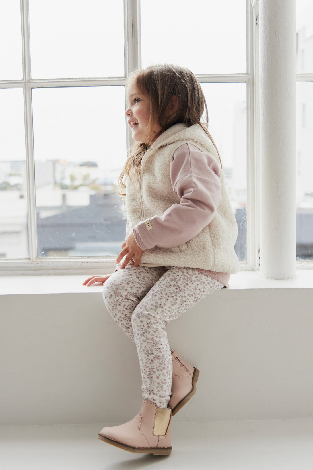 Organic Cotton Legging - Posy Floral Childrens Legging from Jamie Kay Australia