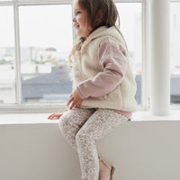 Organic Cotton Legging - Posy Floral Childrens Legging from Jamie Kay Australia