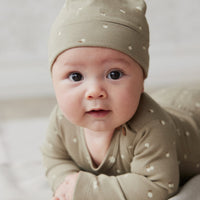 Organic Cotton Reese Beanie - Apples Seneca Rock Childrens Hat from Jamie Kay Australia