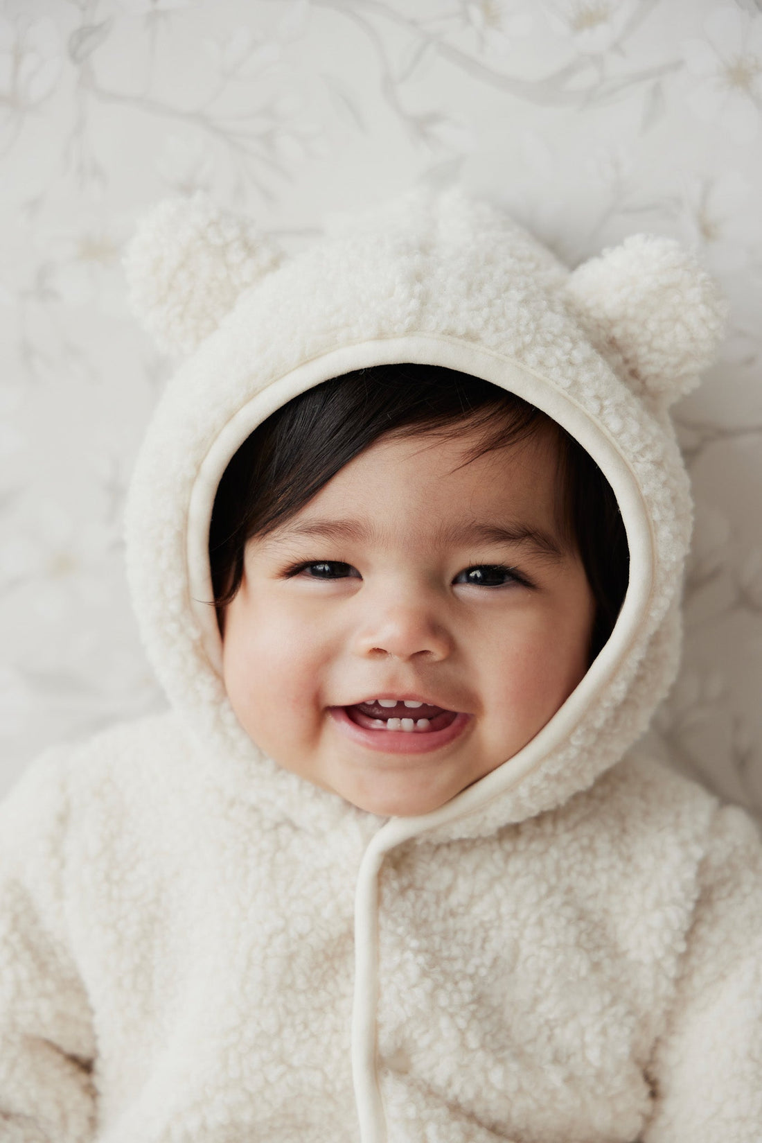 Sasha Recycled Polyester Sherpa Onepiece - Natural Childrens Onepiece from Jamie Kay Australia