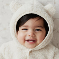 Sasha Recycled Polyester Sherpa Onepiece - Natural Childrens Onepiece from Jamie Kay Australia