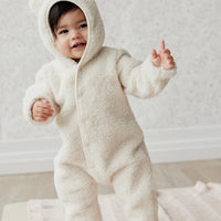 Sasha Recycled Polyester Sherpa Onepiece - Natural Childrens Onepiece from Jamie Kay Australia