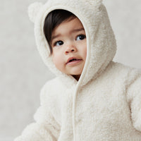 Sasha Recycled Polyester Sherpa Onepiece - Natural Childrens Onepiece from Jamie Kay Australia