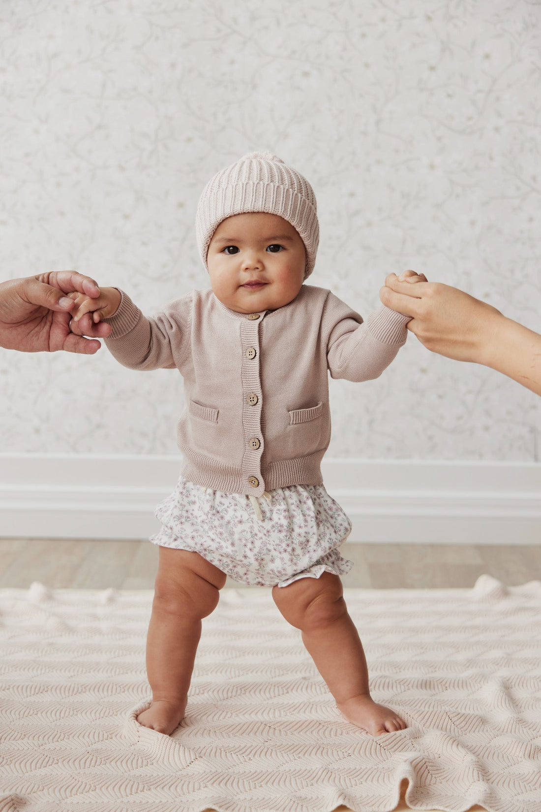 Organic Cotton Frill Bloomer - Posy Floral Childrens Bloomer from Jamie Kay Australia