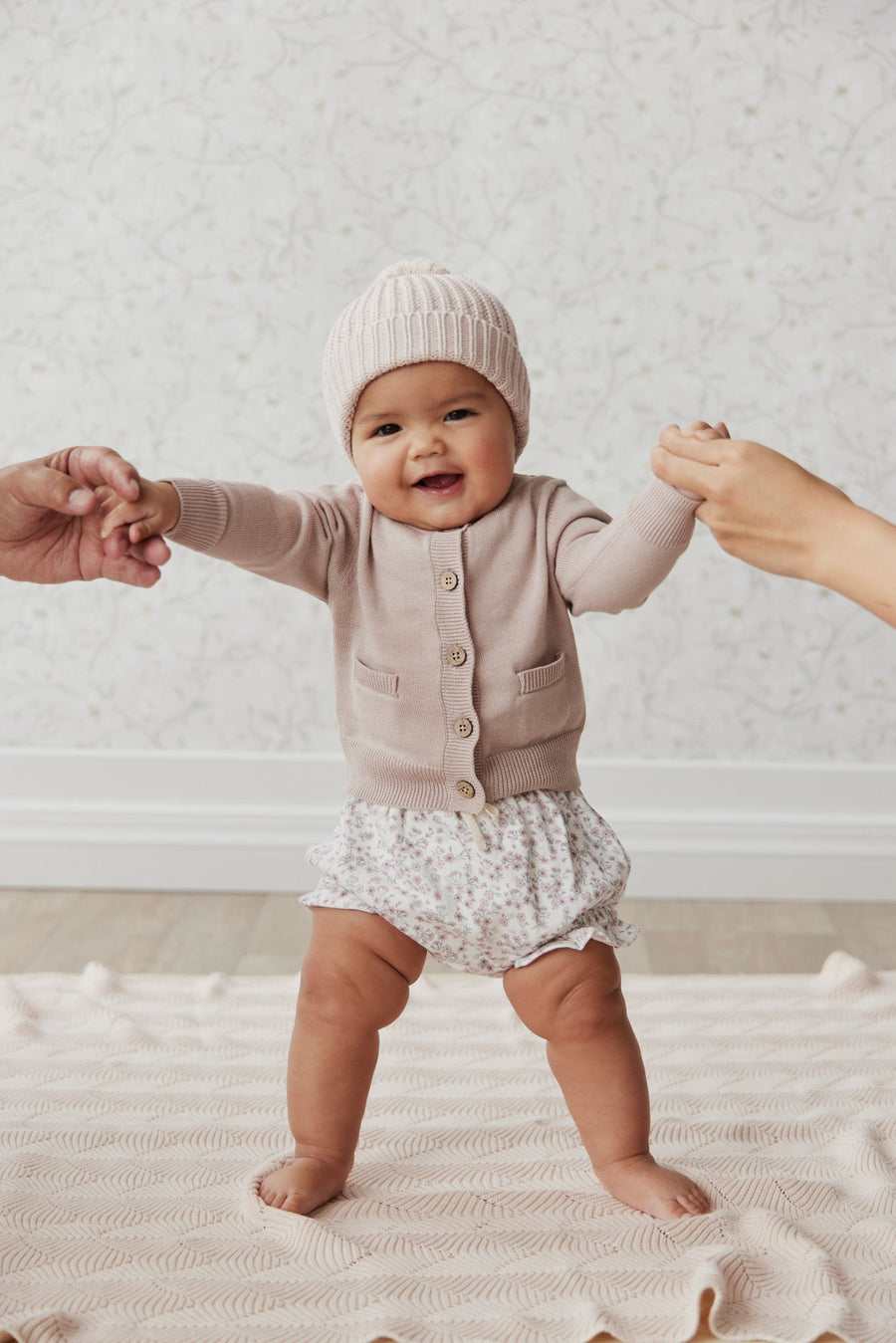 Organic Cotton Frill Bloomer - Posy Floral Childrens Bloomer from Jamie Kay Australia