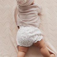 Organic Cotton Frill Bloomer - Posy Floral Childrens Bloomer from Jamie Kay Australia