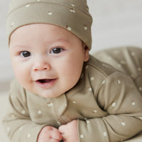 Organic Cotton Reese Beanie - Apples Seneca Rock Childrens Hat from Jamie Kay Australia